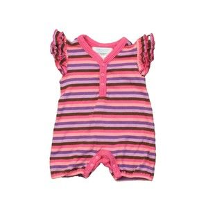 Jaxxwear Girls Pink | Purple | Brown | Stripes Romper size: 0-3 Months